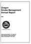 Oregon Smoke Management Annual Report