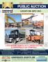 PUBLIC AUCTION. Late Model Assets of a Large Paving & Construction Company AUCTION LOCATION DATE & TIME INSPECTION LOCATION