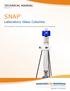 SNAP. Laboratory Glass Columns. TECHNICAL MANUAL Revision 1.0. Helping You Succeed!