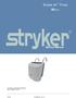 Stryker Air Pump. Service Manual. For Parts or Technical Assistance: USA: /06 AO-SM60SG-01 Rev 2.0