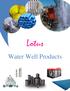 Lotus. Water Well Products