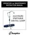 OPERATION AND MAINTENANCE INSTRUCTION MANUAL ALU-40LED PORTABLE DENTAL LAMP