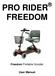 PRO RIDER FREEDOM. Freedom Portable Scooter. User Manual
