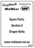 Belts: 8.1 Page 1. Draper belts & tracking (non windrow)