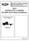 2015 SUPER DUTY F-SERIES INCOMPLETE VEHICLE MANUAL