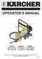 OPERATOR S MANUAL. MODEL ORDER # MODEL HD 2.0/10 Ed HE D HD 1.8/14 Ed HE D