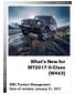 What s New for MY2017 G-Class (W463) MBC Product Management Date of revision: January 31, Mercedes-Benz Canada