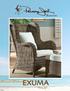PJS-3001 EXUMA. Pg. 2 Pg. 3 FINISH: KUBU GREY MATERIAL: RATTAN & WICKER PEEL * SUNROOM FURNITURE IS FULLY ASSEMBLED & IS INTENDED FOR INDOOR USE
