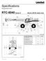 Specifications. RTC-8040 Series II. 40-ton (36.28 metric ton) Rough Terrain Crane. General dimensions feet meters. Not to Scale