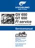 GV 650 GT 650 FI service