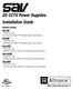 DC CCTV Power Supplies Installation Guide