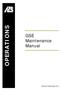 OPERATIONS. GSE Maintenance Manual