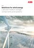 Solutions for wind energy Low and medium voltage components and systems
