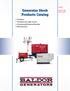 Generator Stock Products Catalog
