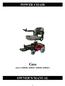 POWER CHAIR. Geo (Item # s S , S , S , S ) OWNER S MANUAL
