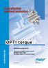 OPTI torque. Cost effective overload protection.  Ball/detent torque limiter