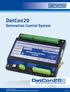 DetCon20. DetCon20. Detonation Control System MOTORTECH DETONATION CONTROL SYSTEM