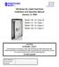 100 Series UL Listed Vault Door Installation and Operation Manual January 15, 2009