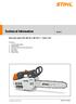 STIH) Technical Information New chain saws STIHL MS 201 T, MS 201 TC Series 1145