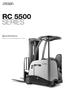 RC 5500 SERIES. Specifications Stand-up Counterbalance Truck