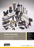 Parker Pneumatic. A complete range of pneumatic system components