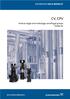 GRUNDFOS DATA BOOKLET CV, CPV. Vertical single and multistage centrifugal pumps 50/60 Hz