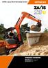 HYDRAULIC EXCAVATOR. ZAXIS-3 series Short-tail-swing version