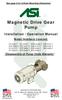 Magnetic Drive Gear Pump