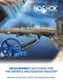 MEASUREMENT SOLUTIONS FOR THE WATER & WASTEWATER INDUSTRY