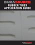 RUBBER TIRES APPLICATION GUIDE