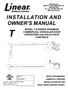INSTALLATION AND OWNER S MANUAL