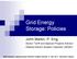 Grid Energy Storage: Policies