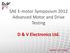 SAE E-motor Symposium 2012 Advanced Motor and Drive Testing. D & V Electronics Ltd.