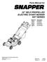Reproduction. Not for 22 SELF-PROPELLED ELECTRIC START MOWER NXT SERIES. Parts Manual for