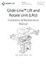 Glide-Line Lift and Rotate Unit (LRU)