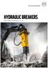hydraulic breakers HB02 to HB08 for Compact Machines t