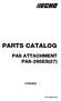 PARTS CATALOG PAS ATTACHMENT PAS-265ES(37)