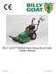 BILLY GOAT BC2600 Hydro Series Brush Cutter Owner s Manual. Part No Form No F021513A