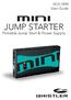 WJS-1800 User Guide MINI JUMP STARTER. Portable Jump Start & Power Supply