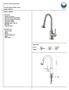 FAUCET SPECIFICATIONS. Pull-Out Spray Kitchen Faucet Model VG02012 MODEL VG02012 FEATURES PACKING LIST DIMENSIONS 16 3/4 8 7/8 Ø1 3/8
