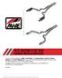AWE Track Edition Touring Edition Cat-Back Exhaust System Mustang GT. AWE website here