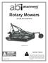 Rotary Mowers. Operator s Manual. FMX, RMS, RMX and RMH Models