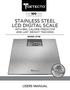 STAINLESS STEEL LCD DIGITAL SCALE