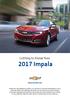 Getting to Know Your 2017 Impala