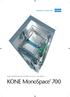 SHAFT DIMENSIONS AND OPTIONS m/s; kg. KONE MonoSpace 700
