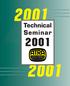 2001 Technical Seminar