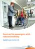 Services for passengers with reduced mobility