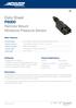 Data Sheet P6000 Remote Mount Miniature Pressure Sensor
