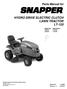 Reproduction. Not for HYDRO DRIVE ELECTRIC CLUTCH LAWN TRACTOR LT-125. Parts Manual for LT LT24460