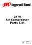 2475 Air Compressor Parts List